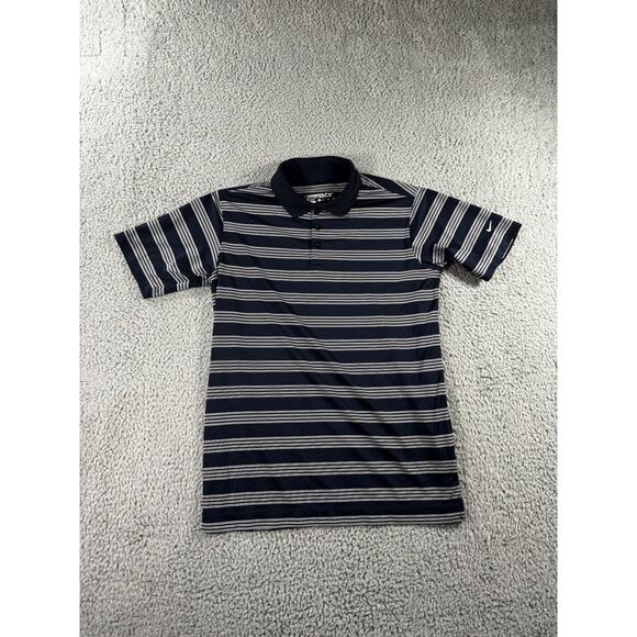 Nike‎ Golf Polo Shirt Men XL Short Sleeve Striped Dri Fit Performance - Picture 1 of 6